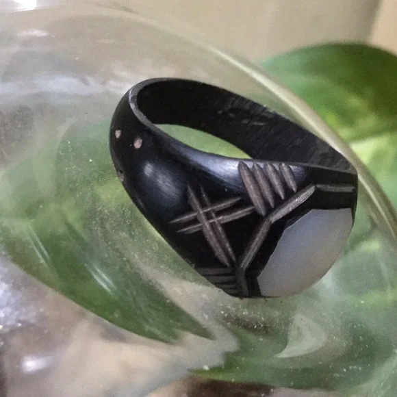 Vintage antique ring family estate collection jewelry boho cowgirl chic Art Deco - Picture 2 of 10